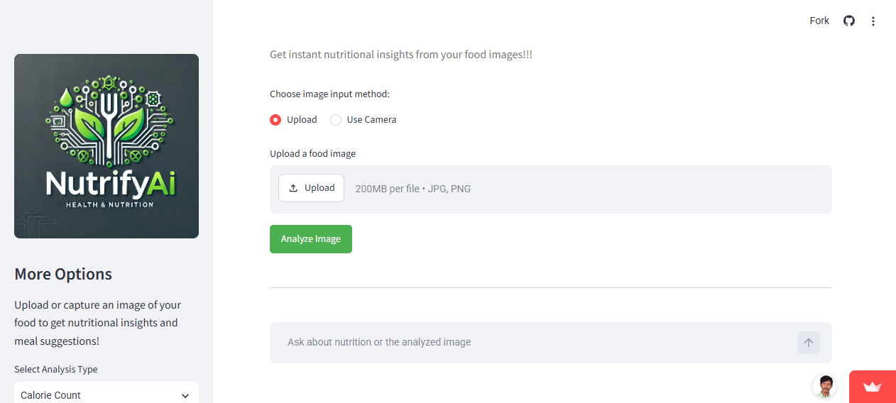 NutrifyAI screenshot